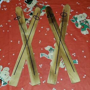 Winter Cross Country Ski Wall Hanging Decor Art